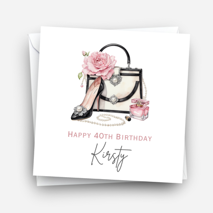 Fashion Handbag Birthday Card - C593