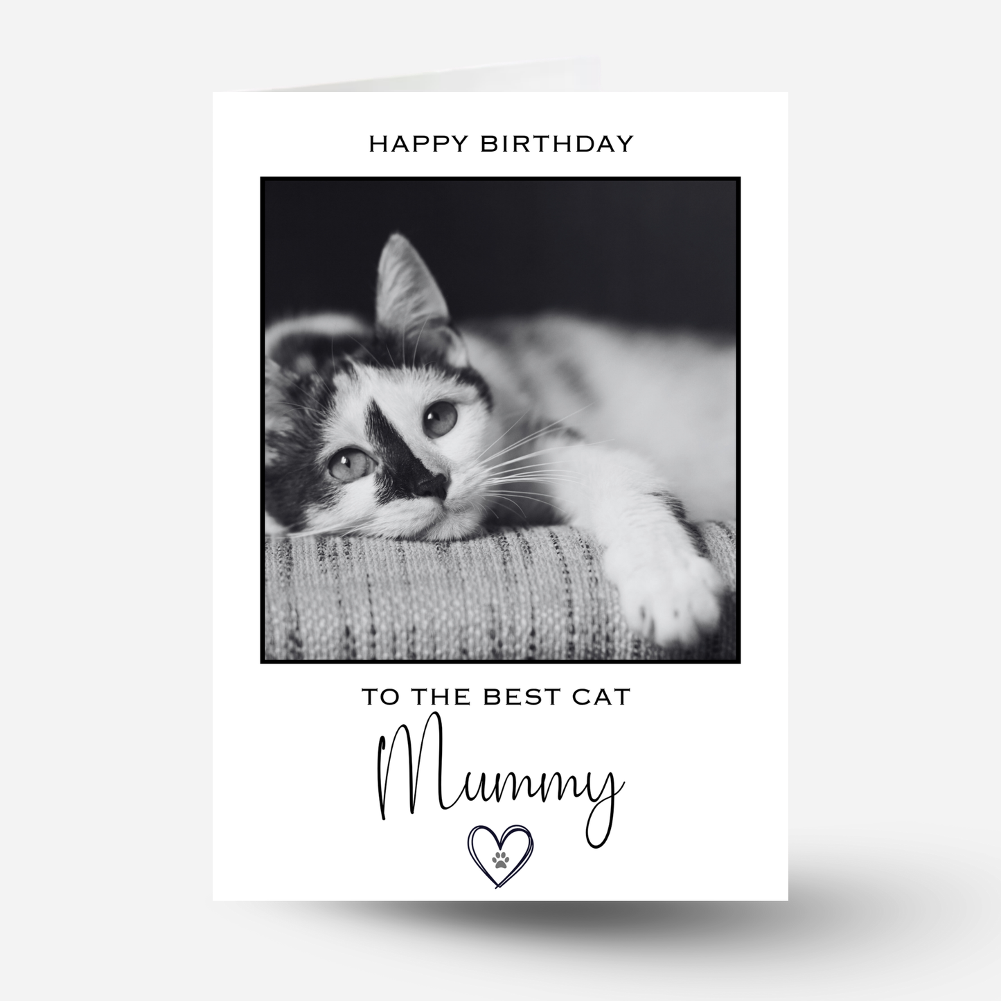 Happy Birthday to the Best Cat Mummy Photo Card - PC25