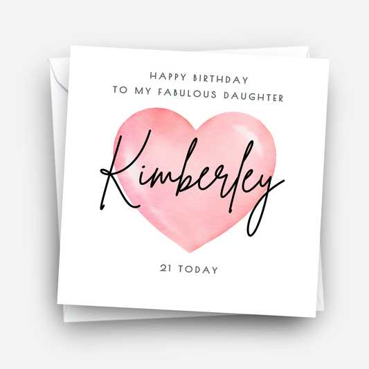 Heart Birthday Card - C502