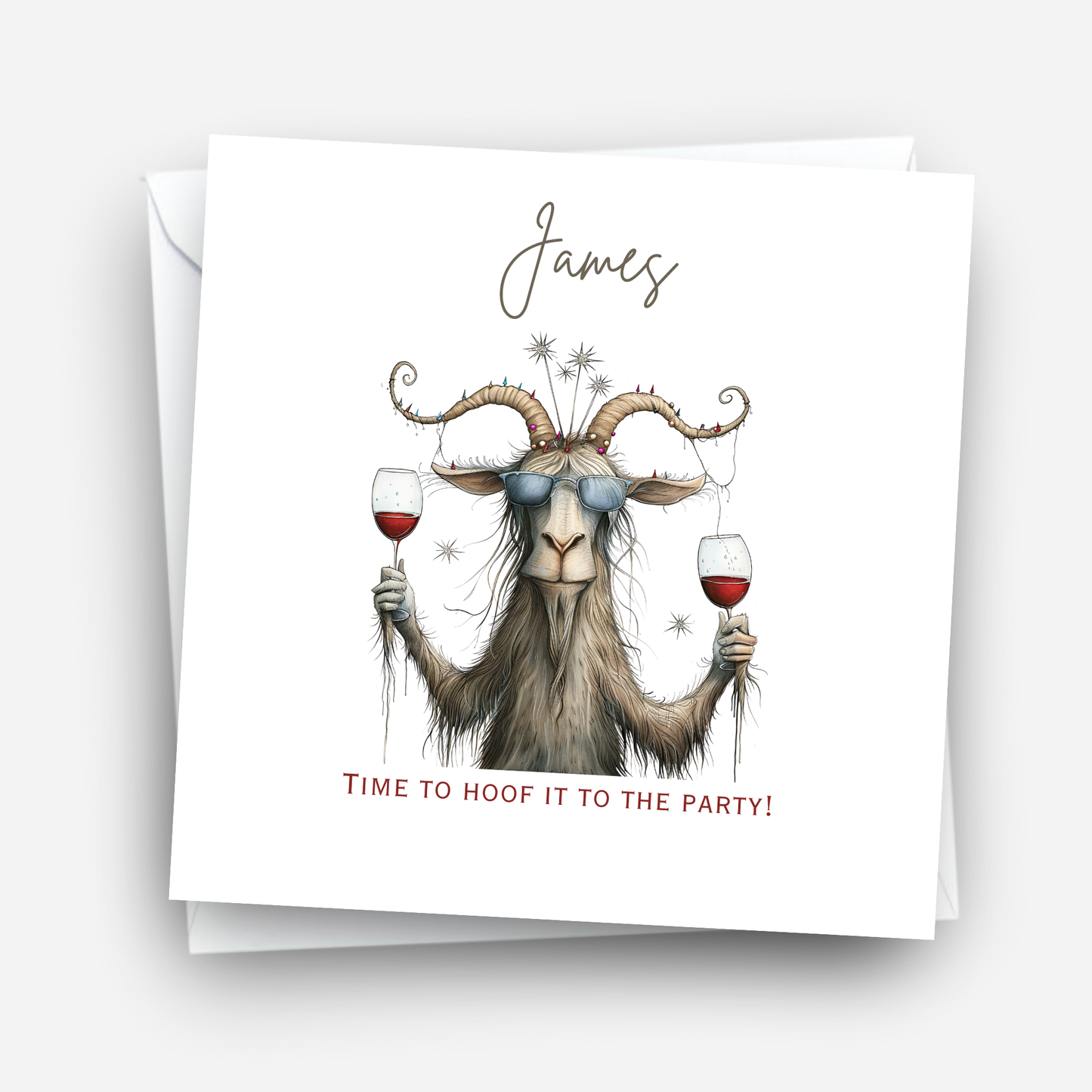 Fun Goat Birthday Card - C571