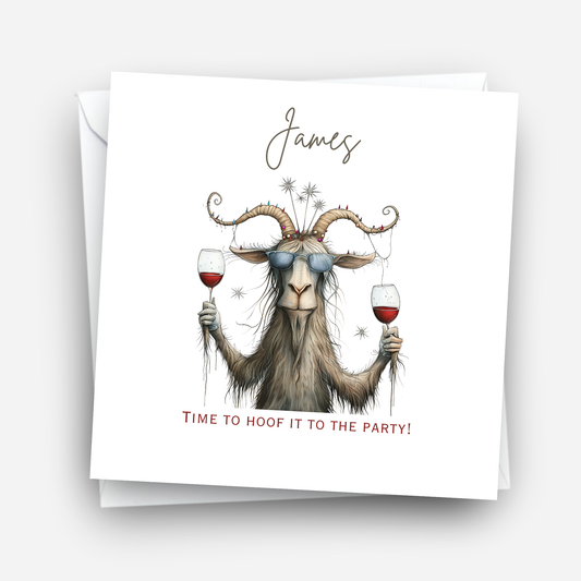 Fun Goat Birthday Card - C571