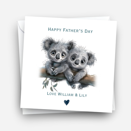 Cute Koala  - Father's Day Card - C791