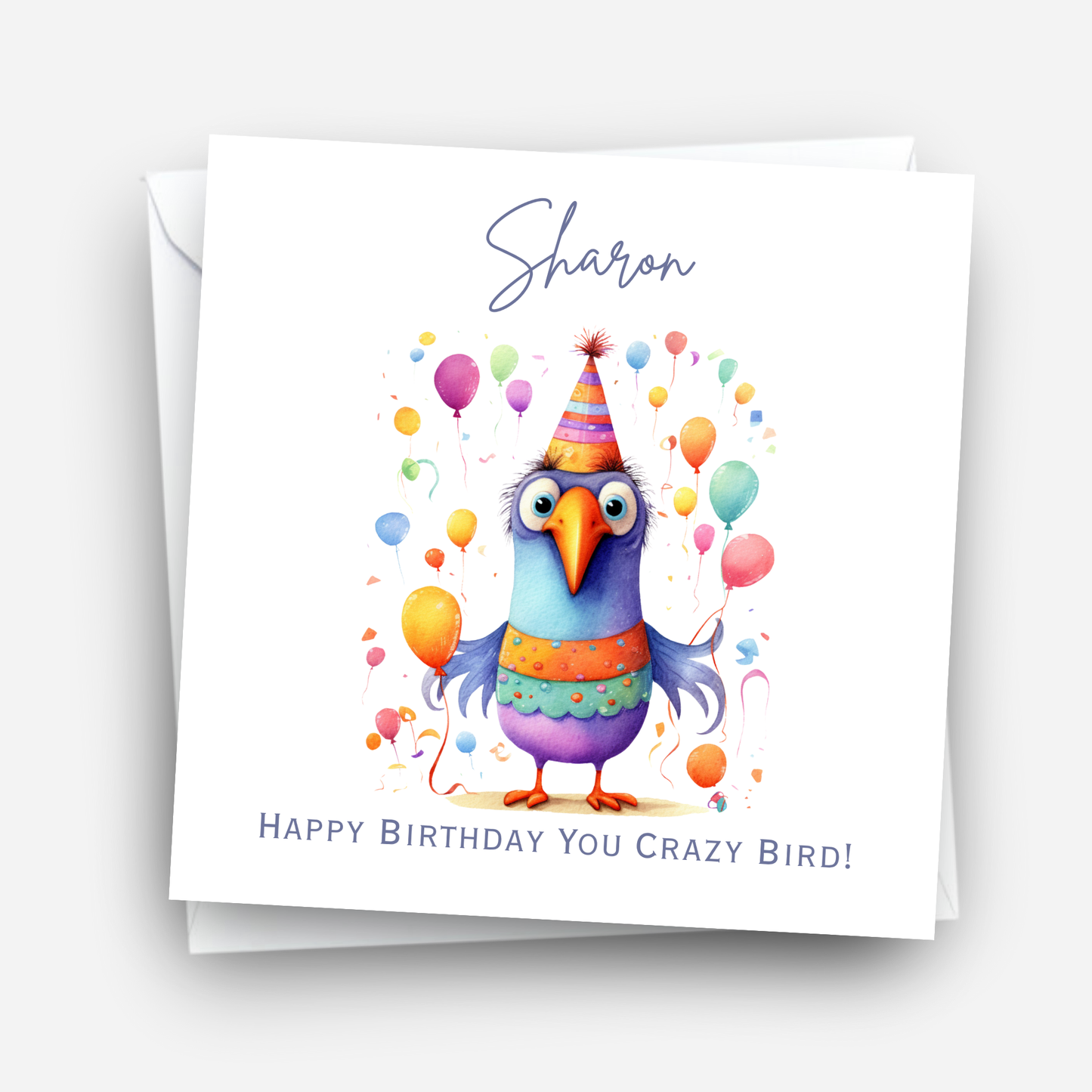 Crazy Bird Birthday Card - C550