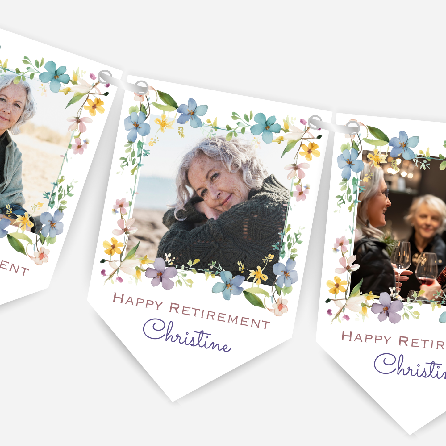 Retirement or any occasion - Photo Bunting - B239