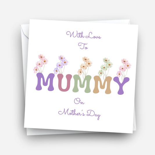 Mother's Day Card - Vibrant and Modern Design - C732