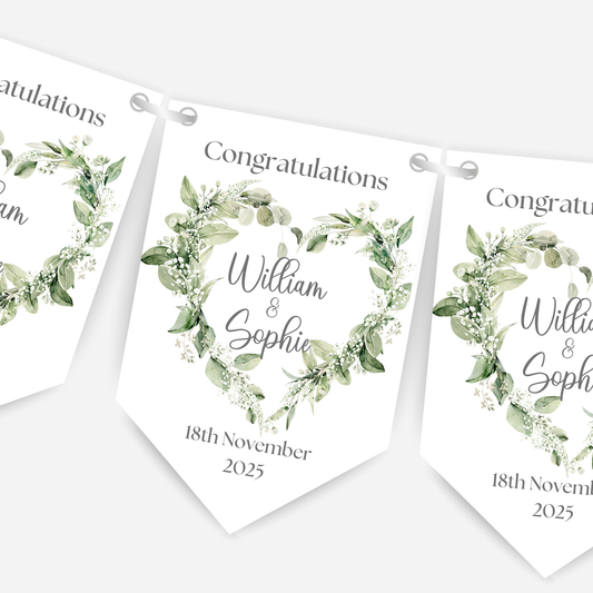 Engagement or Wedding Bunting - B112