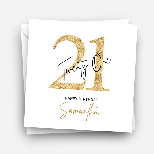 Any Number Birthday Card - C648