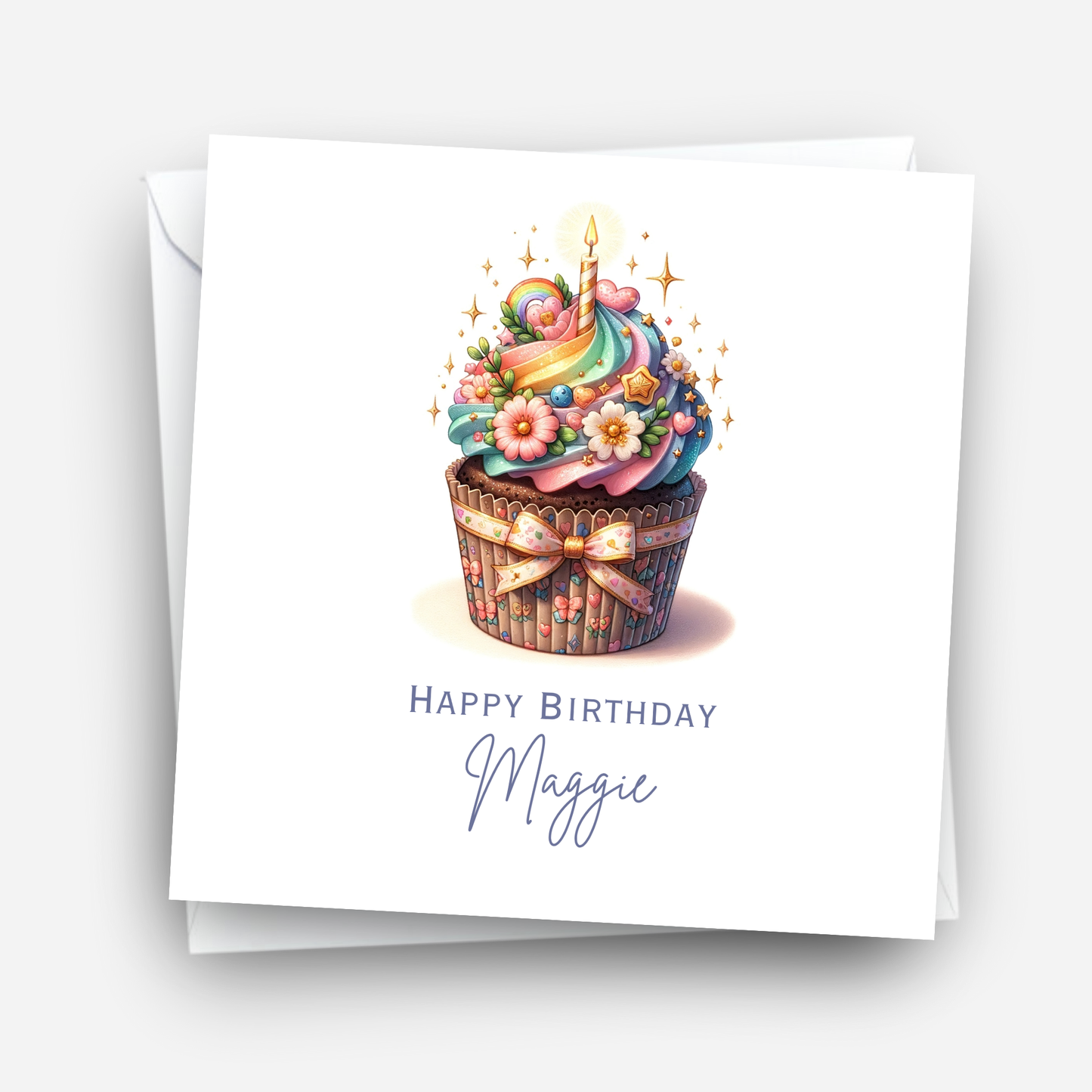 Cute Cupcake Birthday Card - C592