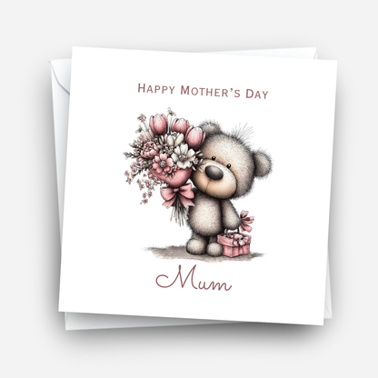 Mother's Day Card - Teddy Bear Design - C738