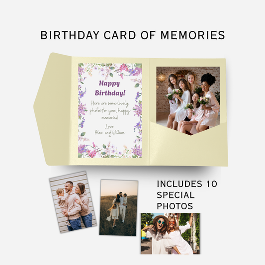 Birthday Card of Memories - Unique Photo Gift - PW5