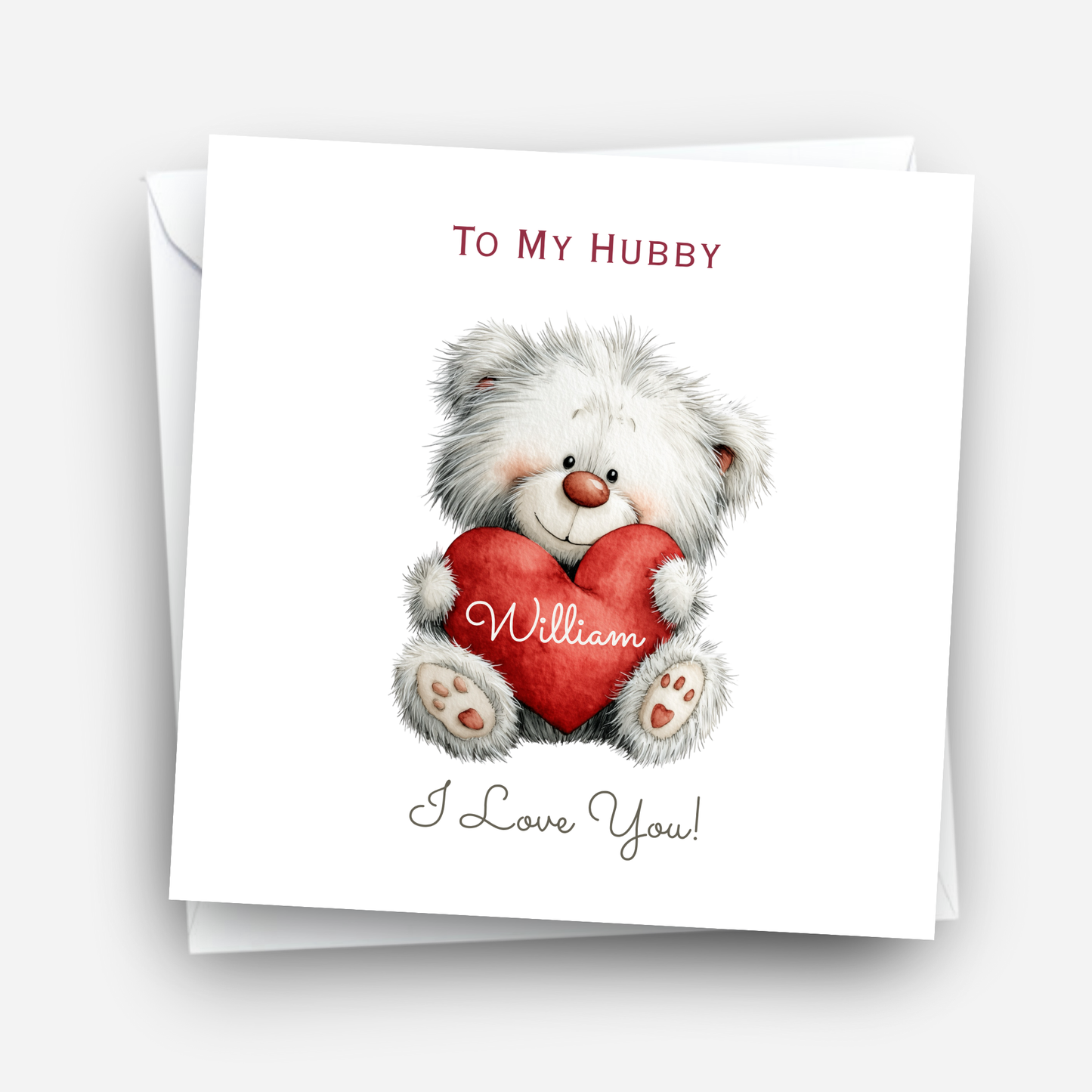 Valentine’s Day Card - Cute Teddy Design - C711