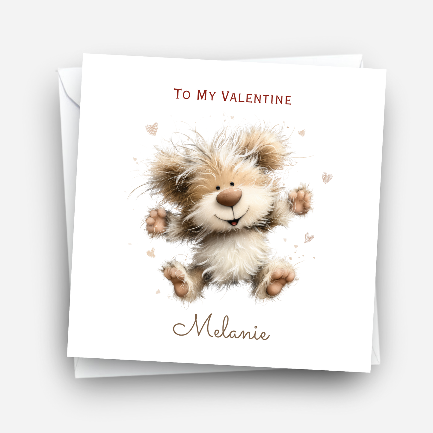 Valentine’s Day Card - Cute Teddy Design - C777
