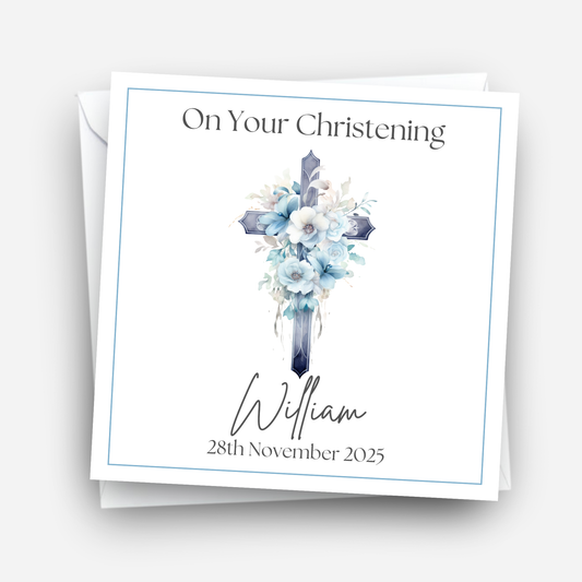 Christening & Baptism Personalised Card - C517