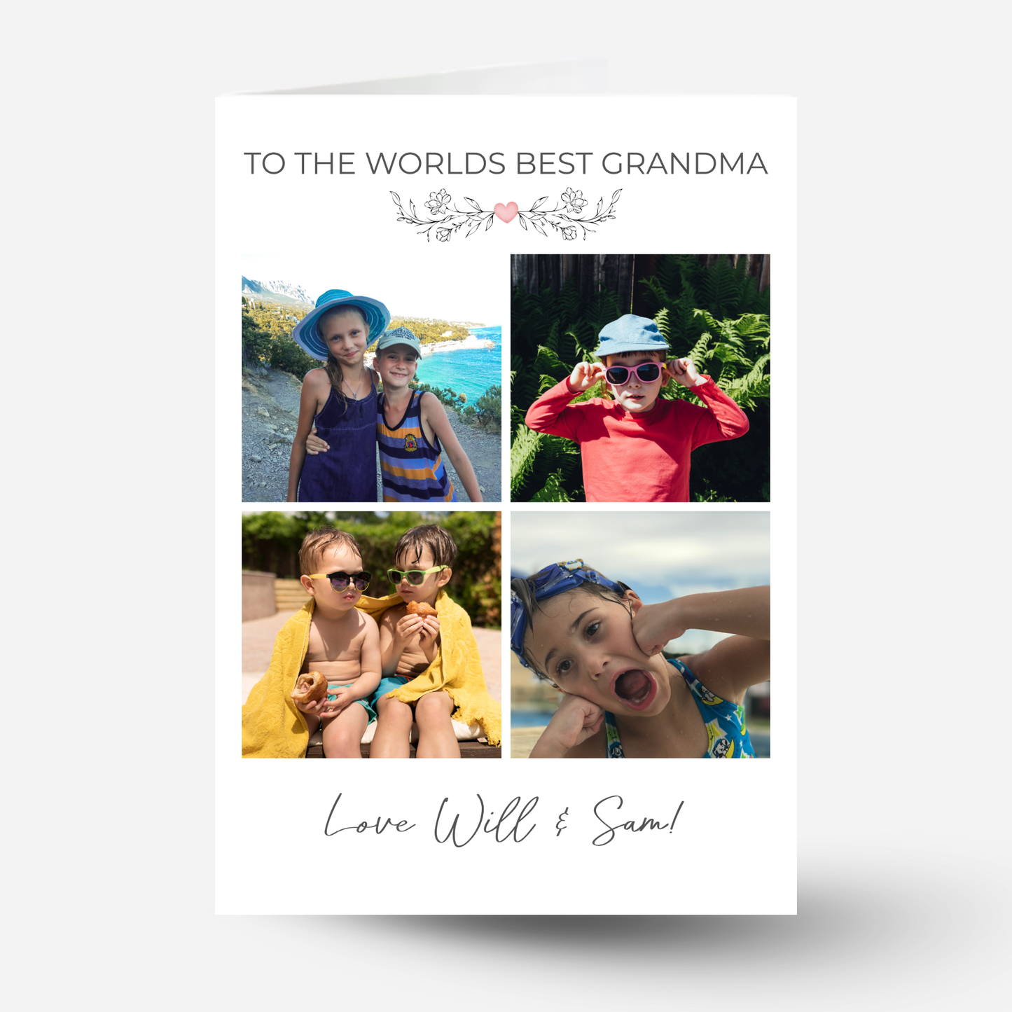 Happy Birthday Grandma, Mum or for anyone - Photo Card - PC17