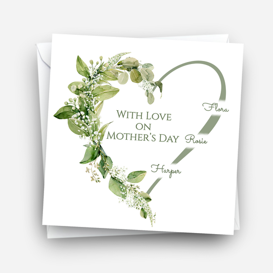 Mother's Day Card - Modern Floral Design - C729