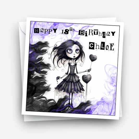 Alternative Gothic Style Birthday Card - C520