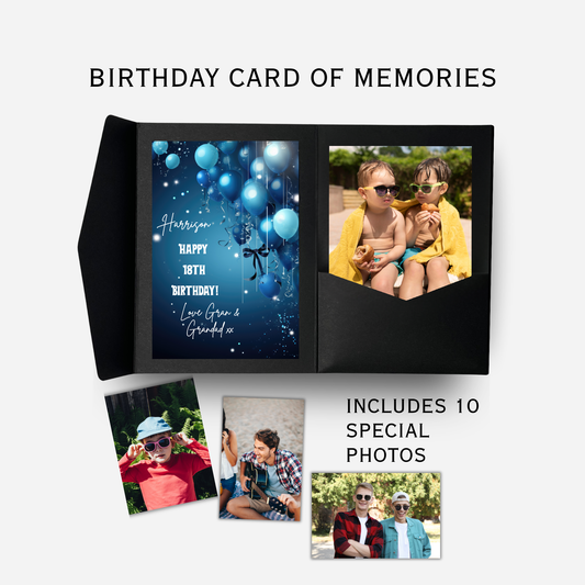 Birthday Card of Memories - Unique Photo Gift - PW1