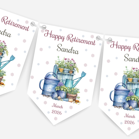 Retirement or any occasion bunting - B258