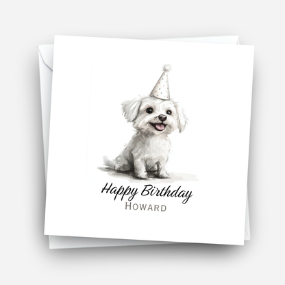 Cute Puppy Birthday Card - C534