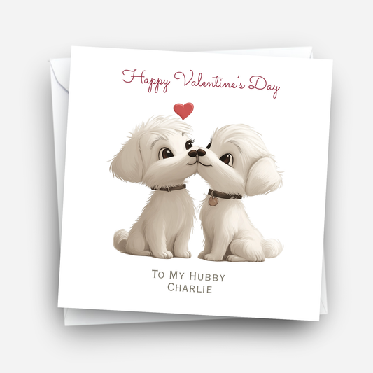 Valentine’s Day Card - Cute Puppy Design - C724