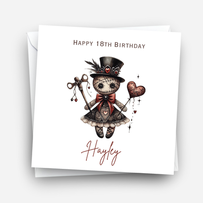 Alternative Gothic Style Birthday Card - C637