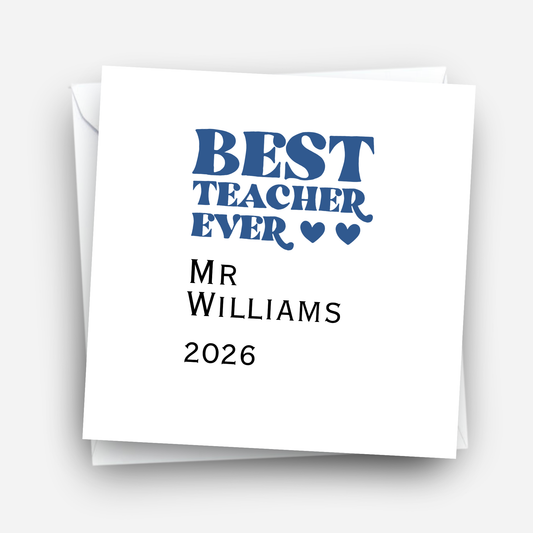 Teacher Thank you Card - C151