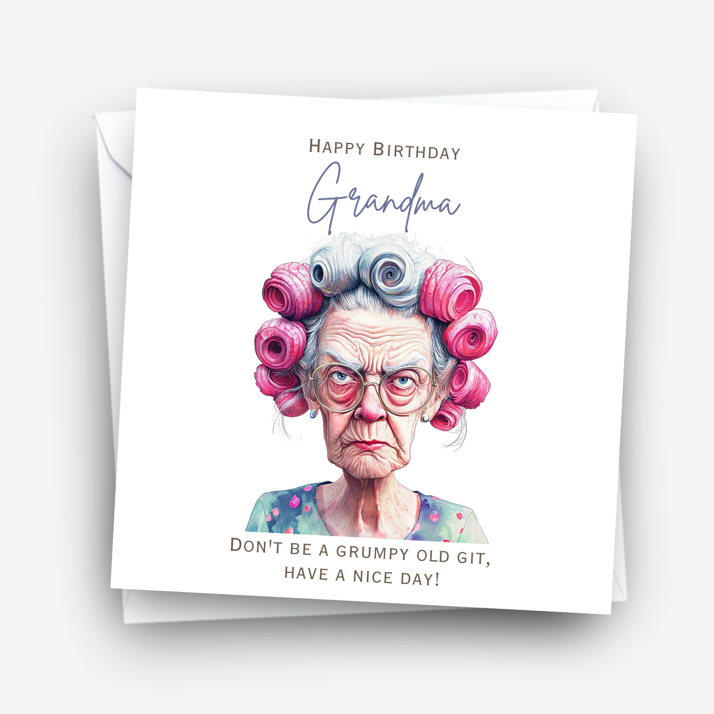 Funny Grumpy Granny Birthday Card - C578