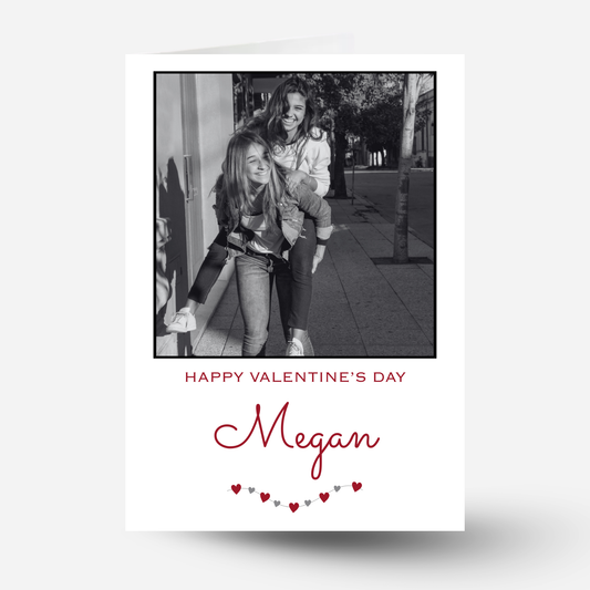 Valentine Photo Card In Black & White - PC30