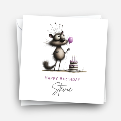Quirky Animal Birthday Card - C565
