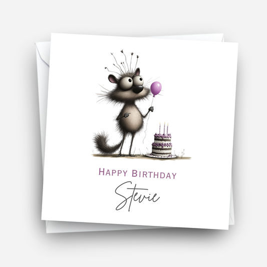 Quirky Animal Birthday Card - C565