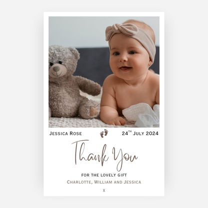 New Baby Thank You Cards (Pack of 10) - T04