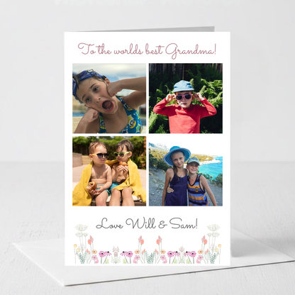 Happy Birthday Grandma, Mum or for anyone - Photo Card - PC17