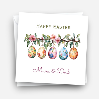 Easter Card With A Lovey Easter Egg Design - C836
