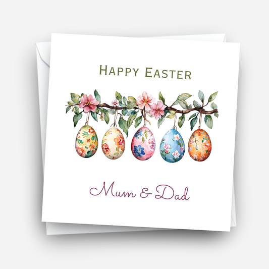 Easter Card With A Lovey Easter Egg Design - C836