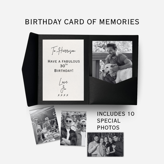 Birthday Card of Memories - Unique Photo Gift - PW4