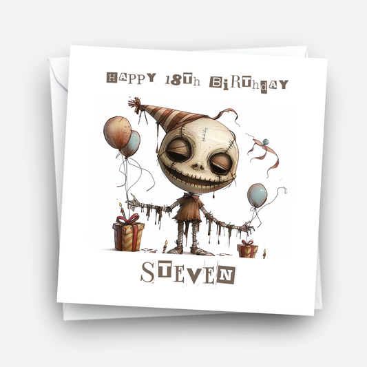 Alternative Creepy Skeleton Card - C583