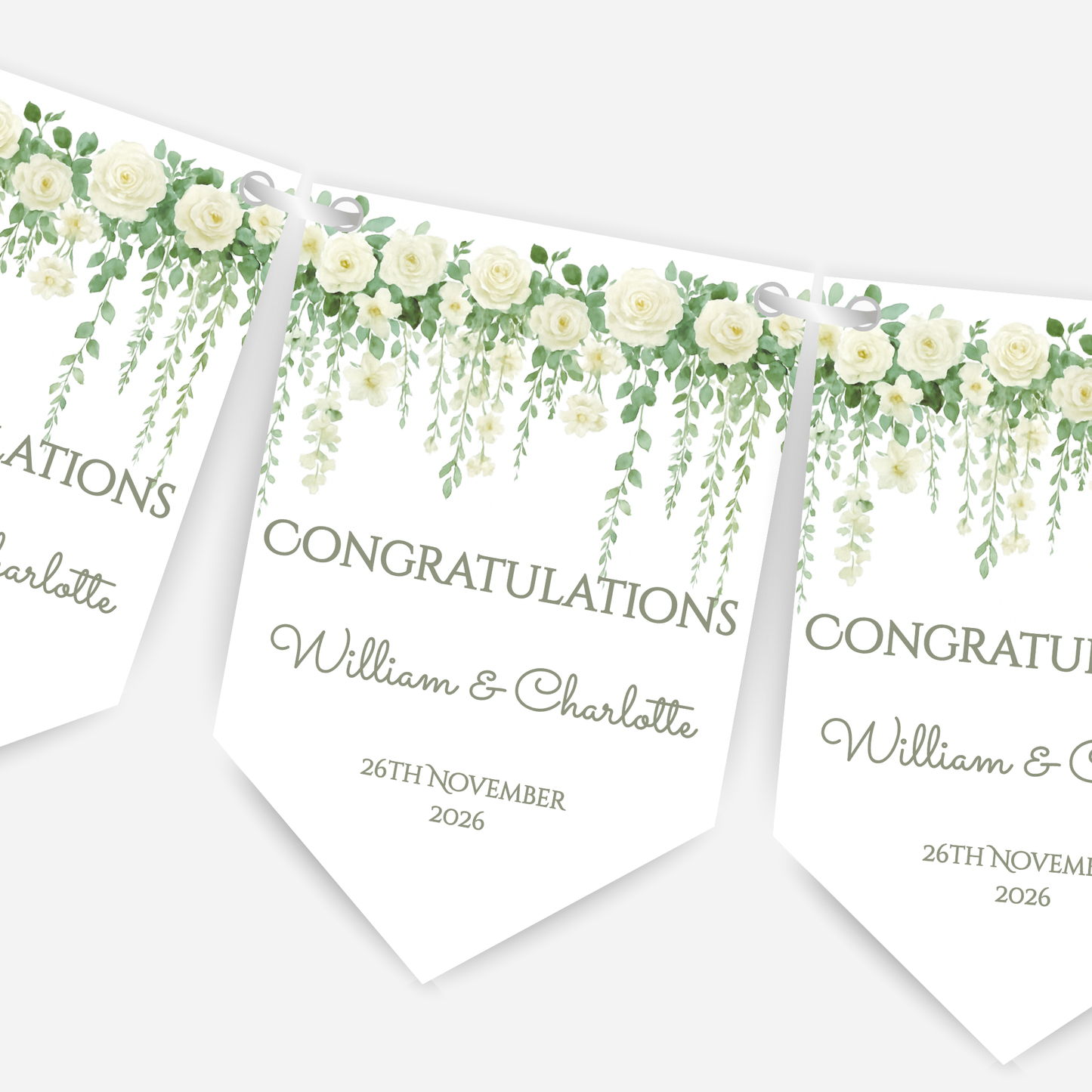 Engagement or Wedding Bunting - B287