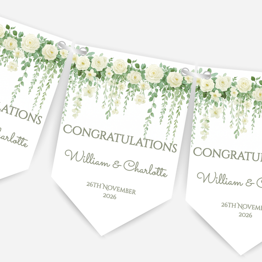 Engagement or Wedding Bunting - B287