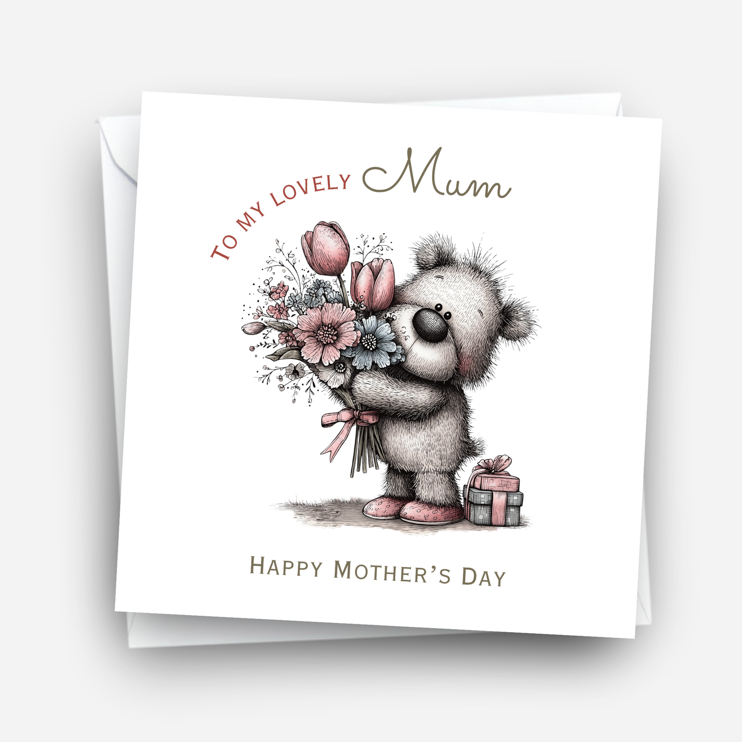 Mother's Day Card - Teddy Bear Design - C745