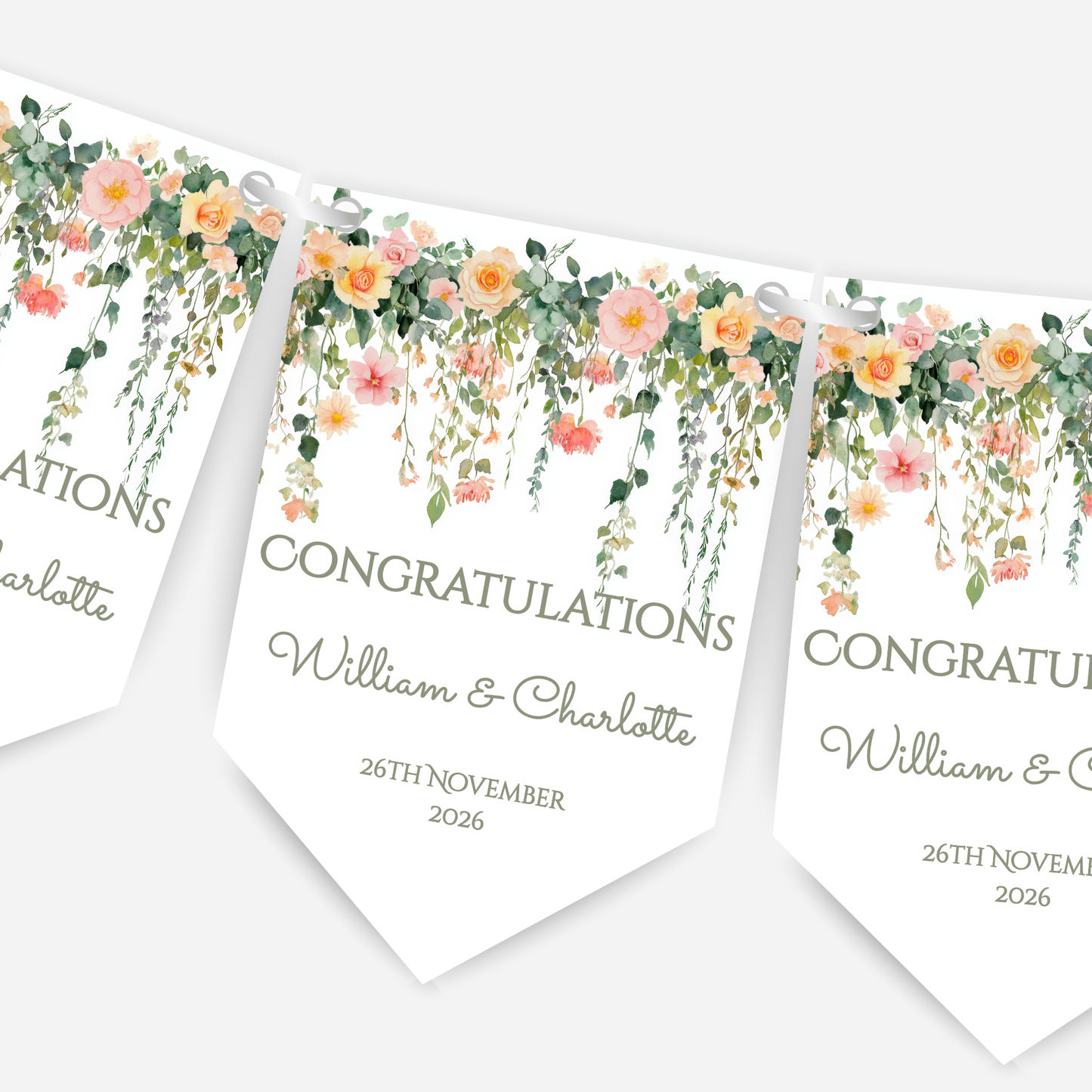 Engagement or Wedding Bunting - B288