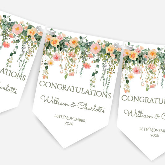 Engagement or Wedding Bunting - B288