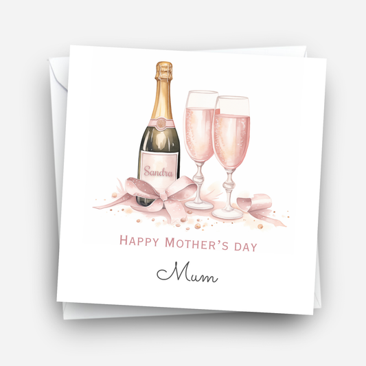 Mother's Day Card - Champagne Design - C733