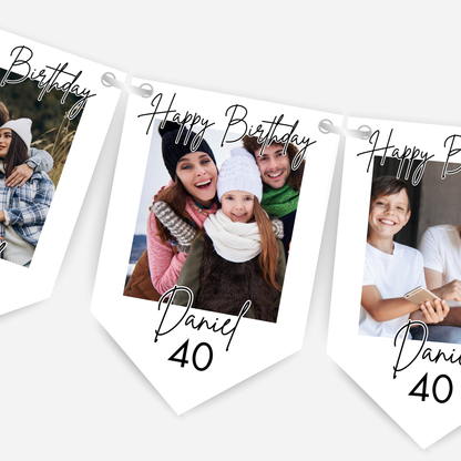 Personalised Photo Birthday Bunting - B266