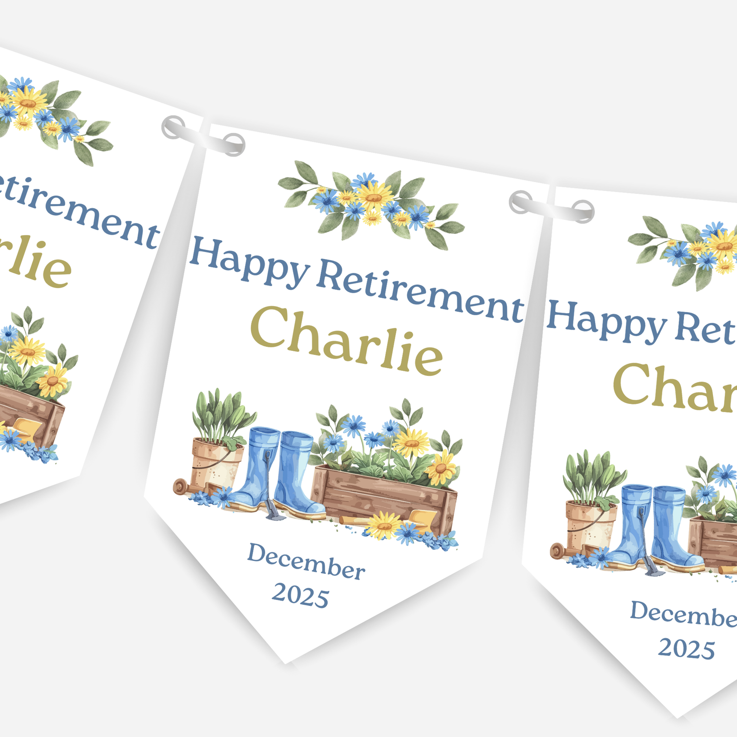 Retirement or any occasion bunting - B245