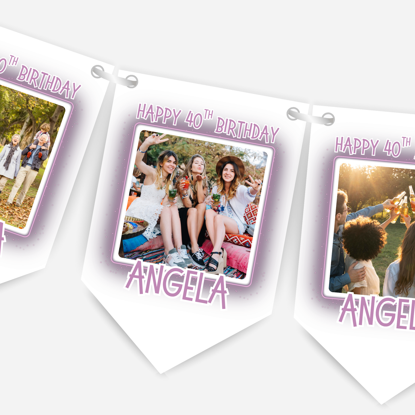 Birthday Party Photo Bunting - B303
