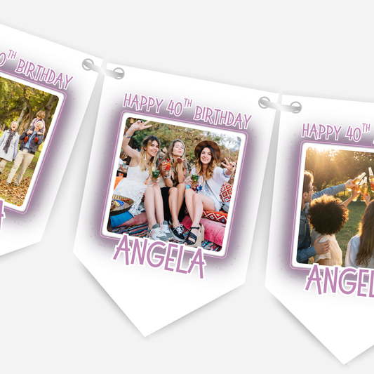 Birthday Party Photo Bunting - B303