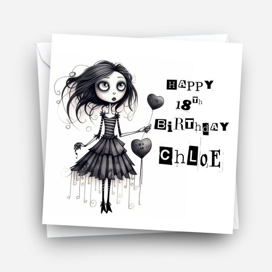 Alternative Gothic Style Birthday Card - C650