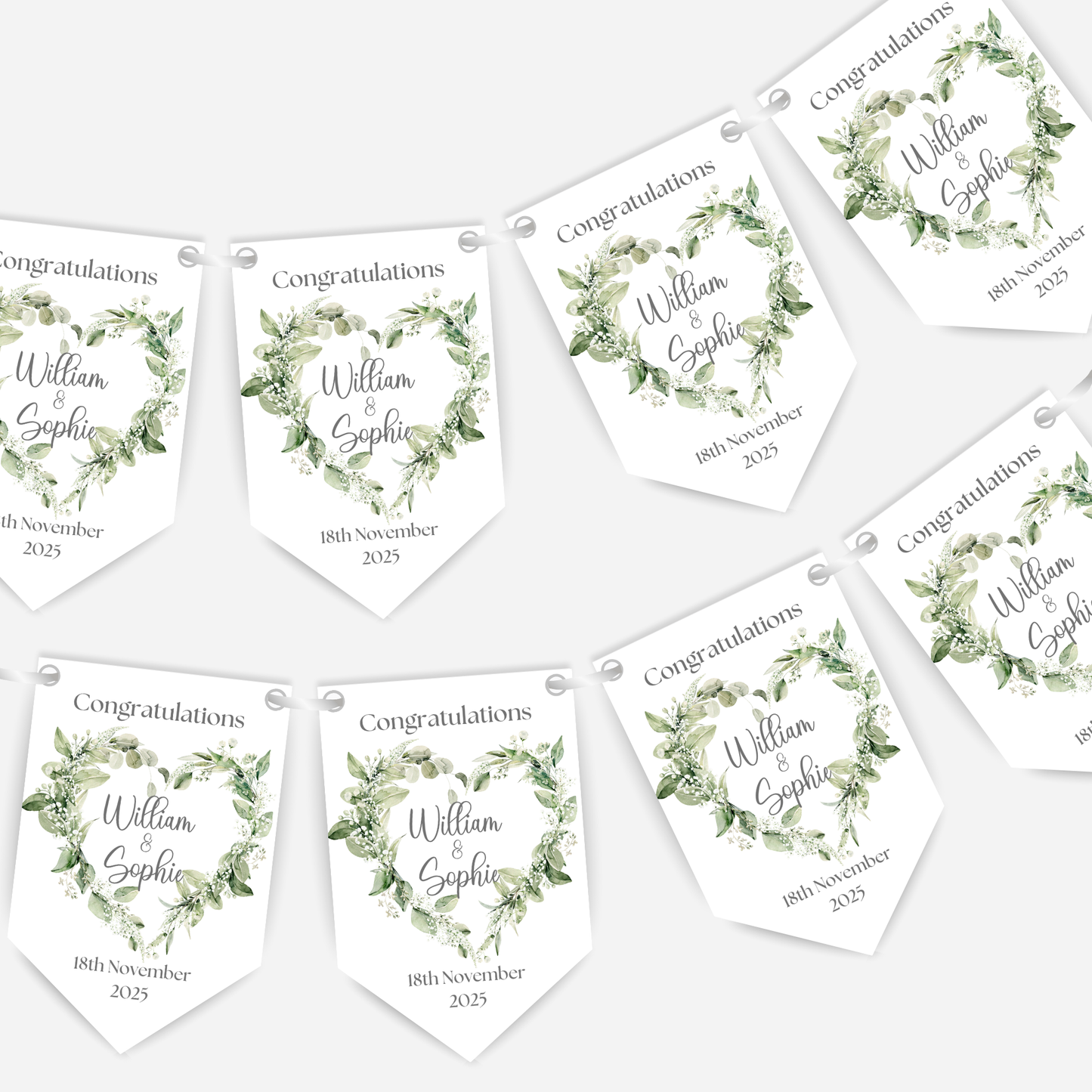 Engagement or Wedding Smaller Bunting - S112