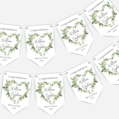 Engagement or Wedding Smaller Bunting - S112