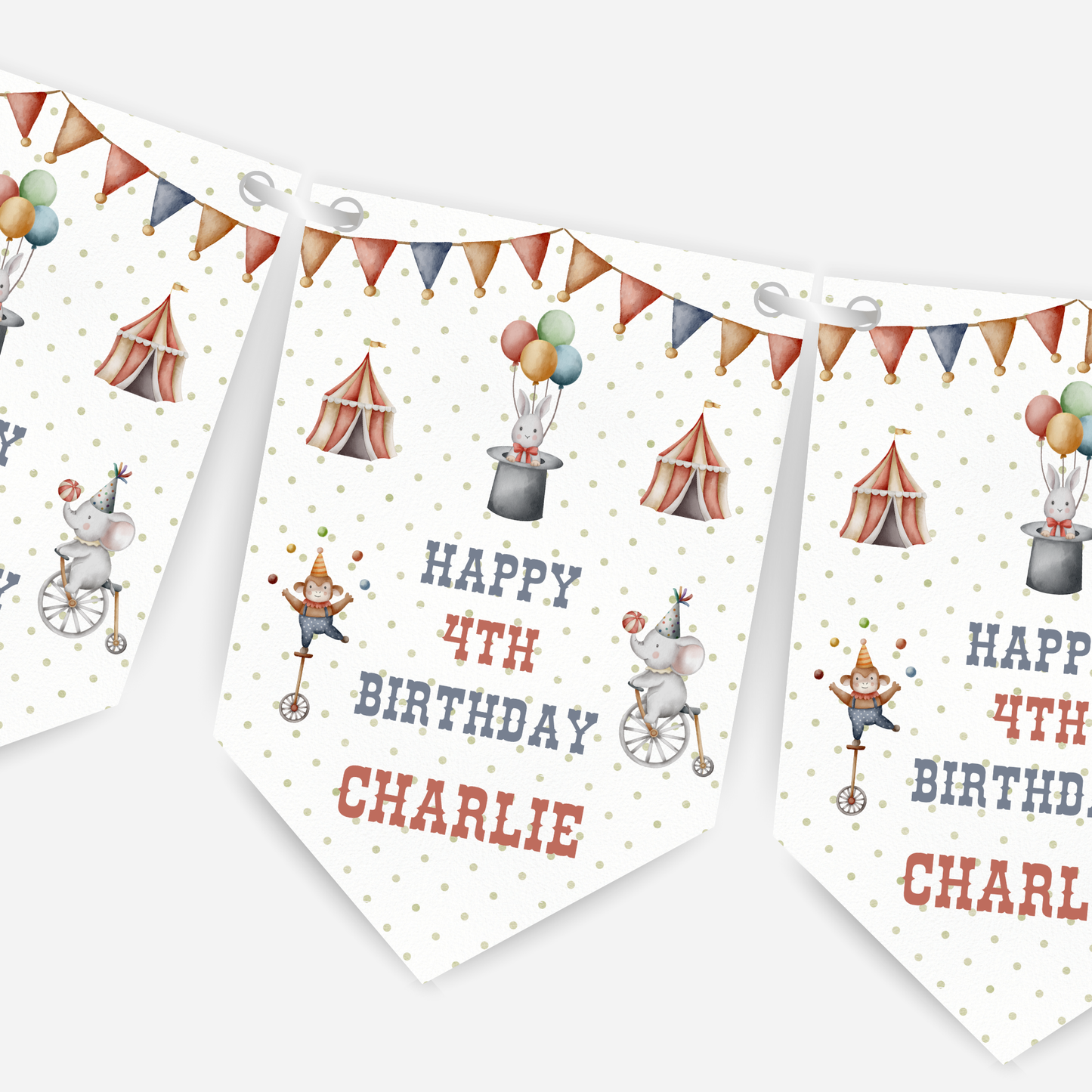 Fun Circus Theme Bunting - B111